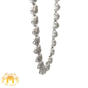 3.15ct diamonds White Gold Heart Necklace