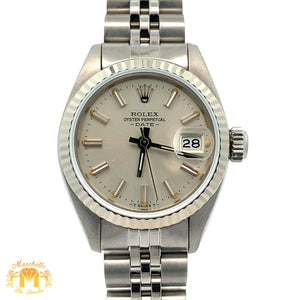 Factory 26mm Ladies`Rolex Watch with Stainless Steel Jubilee Bracelet (Rolex papers)