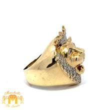 Load image into Gallery viewer, Yellow Gold and Diamond King Ring with Round Diamonds