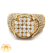 Load image into Gallery viewer, 3.40ct diamonds 14k Yellow Gold Men`s Ring with Round Diamonds