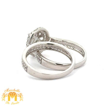 Load image into Gallery viewer, 14k White Gold and Diamond 2-piece Bridal Set with Round Diamond