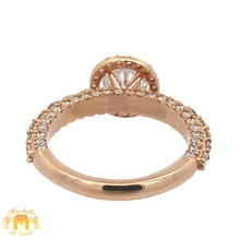 Load image into Gallery viewer, 18k Rose Gold and Diamond Engagement Ring with Round Diamonds