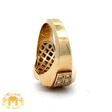 Load image into Gallery viewer, 14k Yellow Gold and Diamond Men`s Ring with Round Diamonds