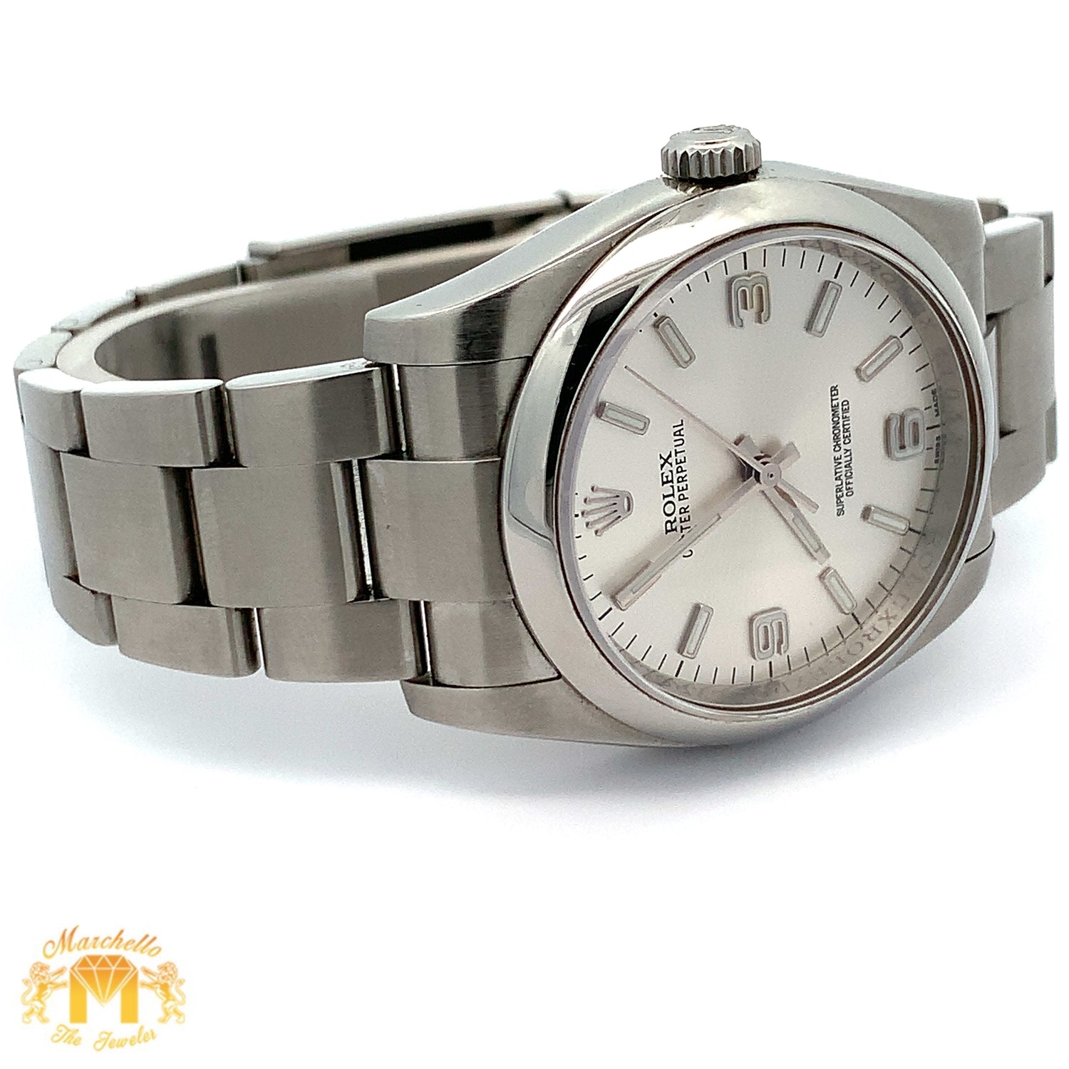 Full factory 36mm Rolex Watch with Stainless Steel Oyster Bracelet