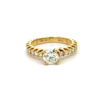 Load image into Gallery viewer, 18k Yellow Gold and Diamond 2-piece Engagement Ring