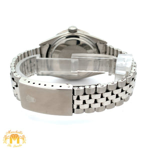 36mm Rolex Diamond Watch with Stainless Steel Jubilee Bracelet