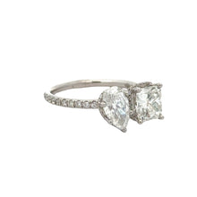 Load image into Gallery viewer, 3ct diamonds 18k White Gold Engagement Ring