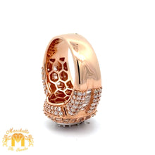 Load image into Gallery viewer, 3.55ct Diamonds 14k Rose Gold Men`s Ring with Baguette and Round Diamonds