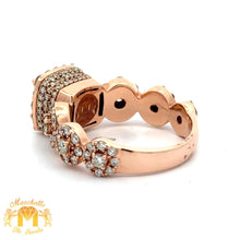 Load image into Gallery viewer, 14k Rose Gold and Diamond RIng with Round Diamonds