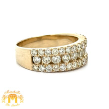 Load image into Gallery viewer, 3.66ct diamonds 14k Yellow Gold Wedding Band with Round Diamonds