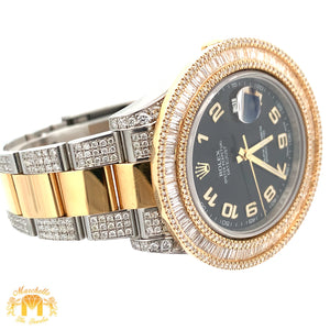 41mm Rolex Watch with Two-Tone Oyster Diamond Bracelet (Large Diamond Bezel)