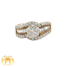 Load image into Gallery viewer, Yellow Gold and Diamond Ring with Baguette and Round Diamonds