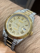 Load image into Gallery viewer, 41mm Rolex Diamond Watch with Two-Tone Oyster Bracelet