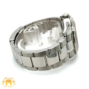 Full factory 36mm Diamond Rolex Watch with Stainless Steel Oyster Band