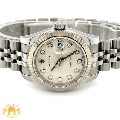 26mm Ladies`Rolex Datejust Watch with Stainless Steel Jubilee Bracelet