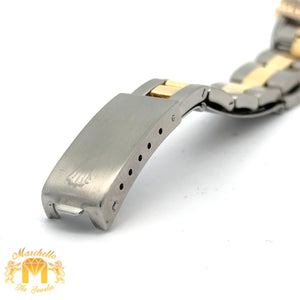 26mm Ladies` Rolex Diamond Watch with Two-Tone Oyster Bracelet