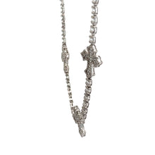 Load image into Gallery viewer, 5.38ct Diamond and Gold Cross Necklace with Round Diamonds (choose your color)