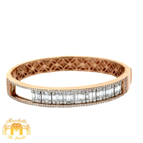 VVS/vs high clarity of diamonds set in a 18k Rose Gold Bracelet (LIMITED EDITION)