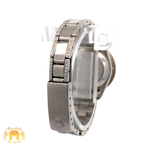 26mm Rolex Ladies`Diamond Watch with Stainless Steel Oyster Bracelet