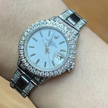 Load image into Gallery viewer, 26mm Rolex Ladies`Diamond Watch with Stainless Steel Oyster Bracelet