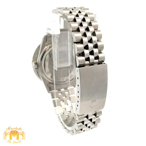 7.40ct Diamond 36mm Rolex Watch with Stainless Steel Jubilee Bracelet (large diamond bezel and diamond dial)