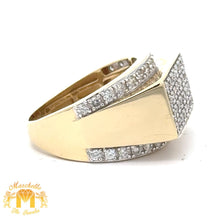 Load image into Gallery viewer, 14k Yellow Gold and Diamond Men`s Ring with Round Diamonds