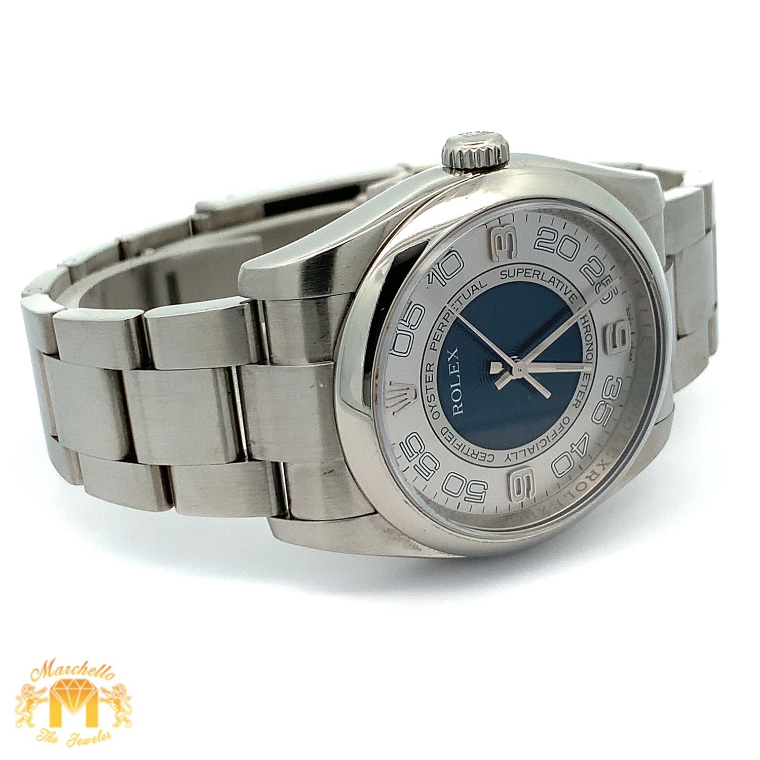 Full factory 36mm Rolex Watch with Stainless Steel Oyster Bracelet