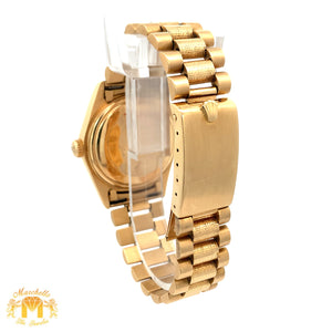36mm 18k Gold Rolex Presidential Watch (tuxedo dial, quick set)