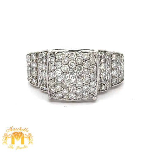 White Gold and Diamond Ladies` Ring with Round Diamonds