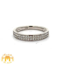 Load image into Gallery viewer, 14k White Gold and Diamond 2-piece Bridal Set with Round Diamond