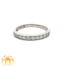 Load image into Gallery viewer, 14k white gold and diamond 3-piece Ladies` Ring with Round Diamond