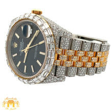 Load image into Gallery viewer, 41mm Iced out Rolex Datejust Watch with Two-Tone Jubilee Bracelet
