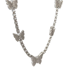 Load image into Gallery viewer, 5.43ct diamonds White Gold Butterfly Necklace