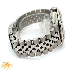 3.50ct Diamond 36mm Rolex Watch with Stainless Steel Jubilee Bracelet
