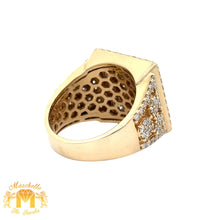 Load image into Gallery viewer, 4.26ct diamonds 14k yellow gold Men`s Ring with Round and Baguette Diamonds