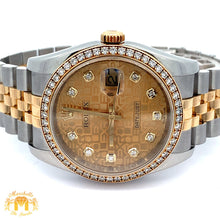 Load image into Gallery viewer, Full Factory 36mm Rolex Diamond Watch with Two-tone Jubilee Bracelet (champagne dial)