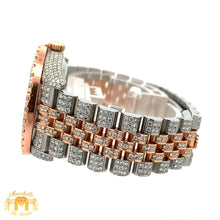 Load image into Gallery viewer, 36mm Iced out Rolex Datejust Watch with Two-Tone Jubilee bracelet
