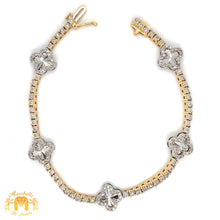 Load image into Gallery viewer, Tennis Chain and Bracelet Set, Round Diamonds