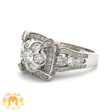 Load image into Gallery viewer, 14k White Gold and Diamond Ladies` Ring with Round Diamond