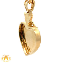Load image into Gallery viewer, 14k Yellow Gold Heart Shaped Memory Diamond Pendant