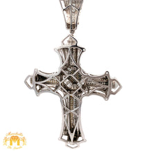 Load image into Gallery viewer, 3.5ct Diamonds and White Gold Cross Pendant with Round Diamonds