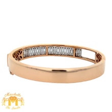 Load image into Gallery viewer, VVS/vs high clarity of diamonds set in a 18k Rose Gold Bracelet (LIMITED EDITION)