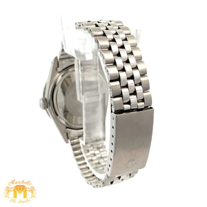 36mm Rolex Diamond Watch with Stainless Steel Jubilee Bracelet