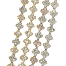 Load image into Gallery viewer, Gold and Diamond Flower Shaped Bracelet (choose your color)