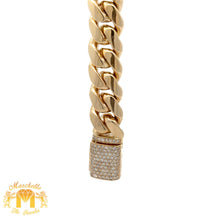 Load image into Gallery viewer, 14k Yellow Gold and Diamond 14mm 375.8 grams Miami Cuban Chain