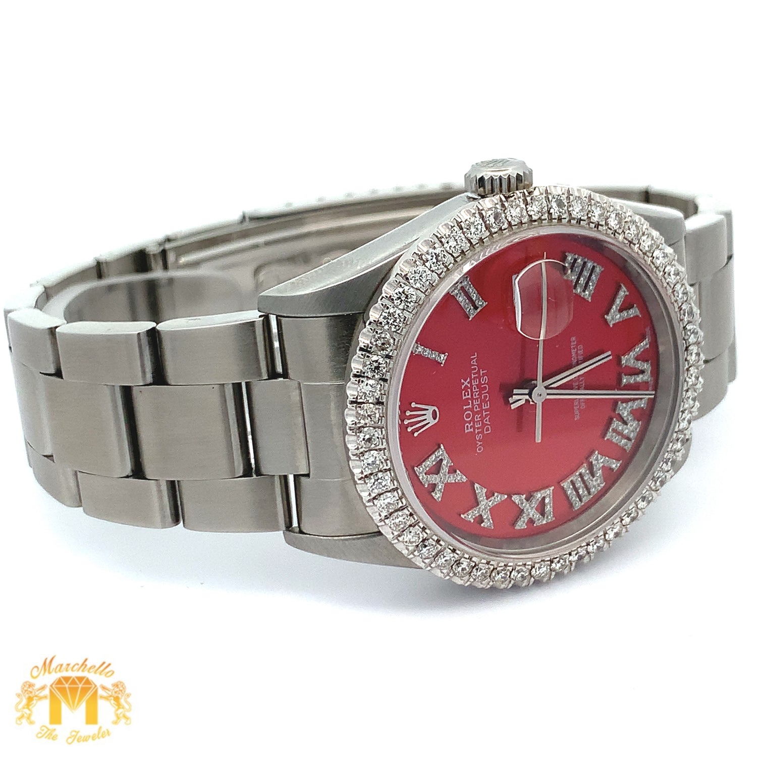 36mm Rolex Watch with Stainless Steel Oyster Bracelet