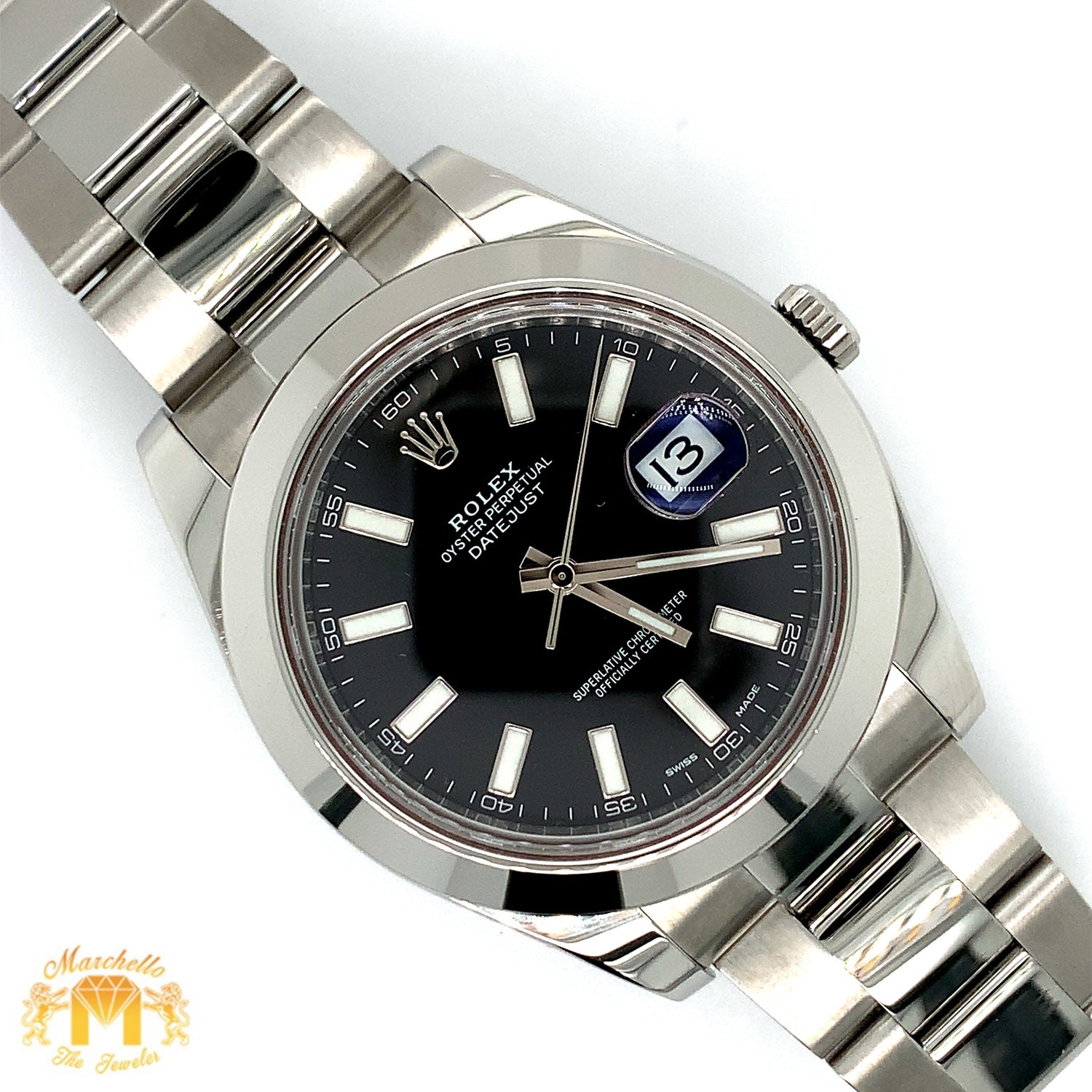 41mm Rolex Datejust Watch with Oyster Band