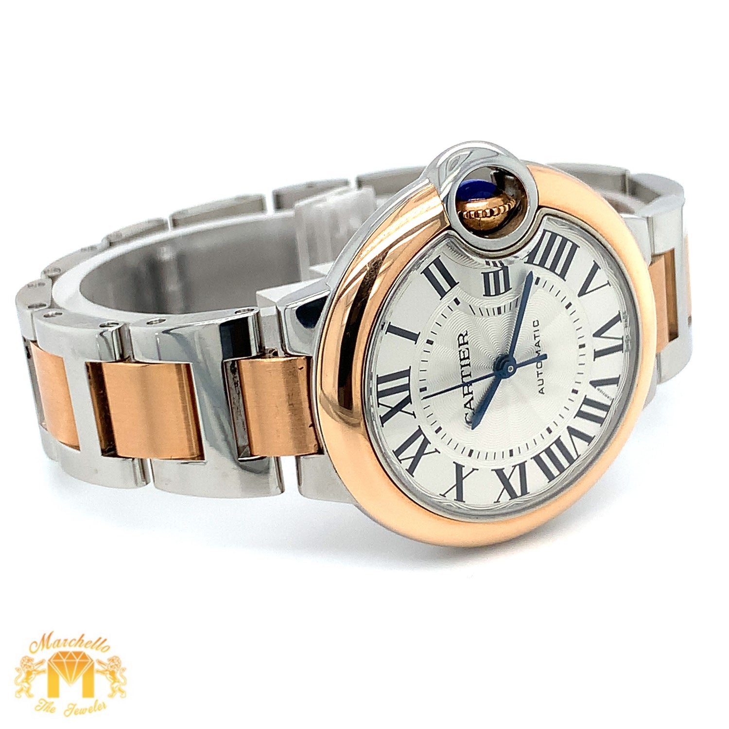 Cartier Ballon Bleu De Watch with Two-tone Oyster Bracelet (Model number: 3753)