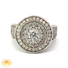 Load image into Gallery viewer, 14k White Gold Round Shaped Diamond Ring