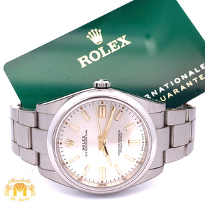41mm Rolex Watch with Stainless Steel Oyster Barcelet (Rolex papers)